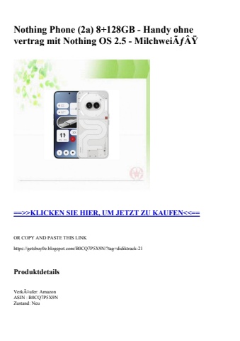 7651 nothing phone  2a  8 128gb - handy ohne vertrag mit nothing os 2