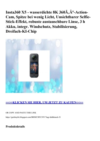 7300 insta360 x5 - wasserdichte 8k 360ã‚â°-action-cam  spitze bei wenig licht  unsichtbarer selfie-stick