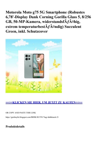 1995 motorola moto g75 5g smartphone  robustes 6 78'-display dank corning gorilla glass 5  8 256 gb  50-