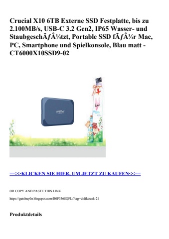 2492 crucial x10 6tb externe ssd festplatte  bis zu 2