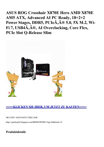 2276 asus rog crosshair x870e hero amd x870e am5 atx  advanced ai pc ready  18 2 2 power stages  ddr5  p