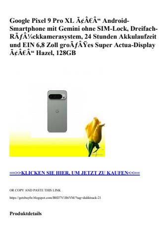 1350 google pixel 9 pro xl ã¢â€â“ android-smartphone mit gemini ohne sim-lock  dreifach-rãƒâ¼ckkamerasys