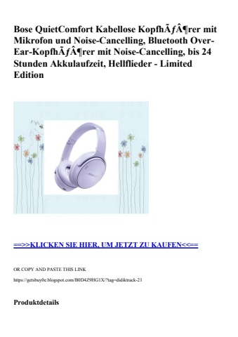 2276 bose quietcomfort kabellose kopfhãƒâ¶rer mit mikrofon und noise-cancelling  bluetooth over-ear-kopf