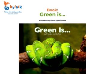 Book: Green is...