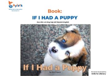 Book:  If I had a Puppy