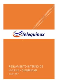 Reglamento INterno de Higiene y Seguridad TELEQUINOX