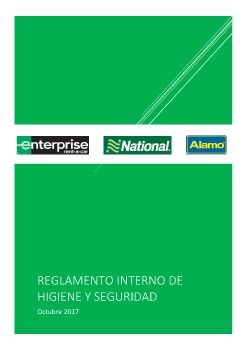 Reglamento Interno de Higiene y Seguridad ENAE