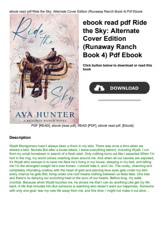 ebook read pdf ride the sky alternate cover edition (runaway ranch book 4) pdf ebook