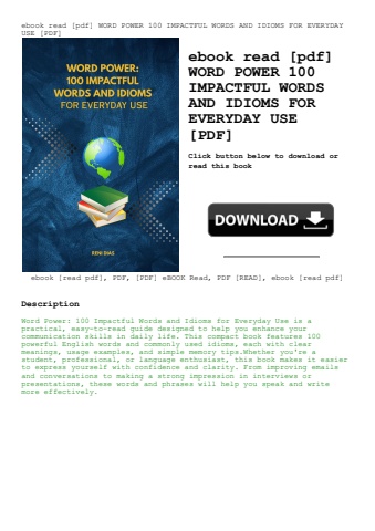ebook read [pdf] word power 100 impactful words and idioms for everyday use [pdf]