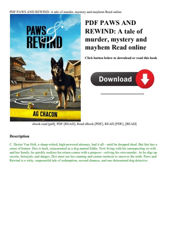 pdf paws and rewind a tale of murder  mystery and mayhem read online