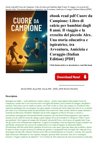 ebook read pdf cuore da campione libro di calcio per bambini dagli 8 anni