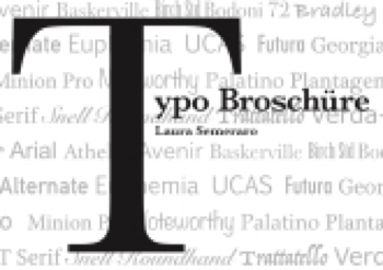 Typobroschüre - Laura Semeraro