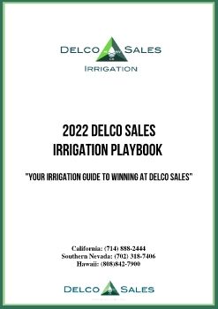 Delco Sales - 2022 Irrigation Playbook Draft 1