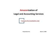 Presentation - Amazonization of the Legal Profession (March 5, 2020)