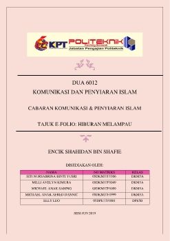 E-FOLIO HIBURAN MELAMPAU JUN 2019