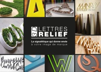 Brochure Lettres Relief 3D