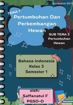 Saffanatul Fahymah bahasa indonesia kelas 3 semester1