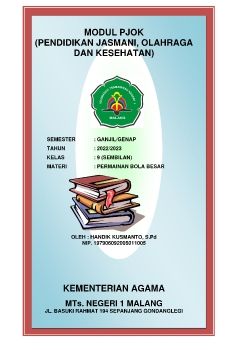 Modul PJOK(Materi permainan bola besar)