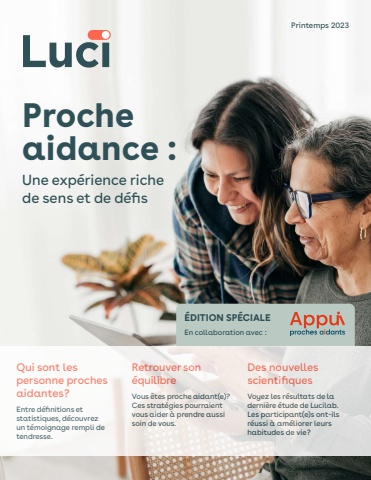 Proche aidance: Une expérience riche de sens et de défis (Bulletin Luci vol.4)