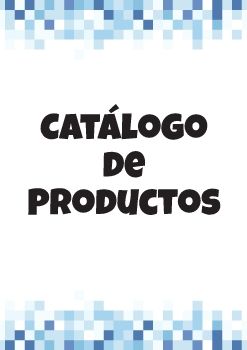 CATALOGO DE PRODUCTOS
