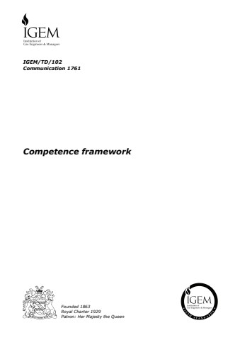 IGEM/TD/102 - Competence framework