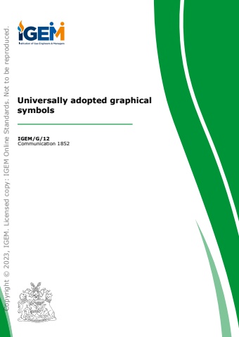 IGEM/G/12 - Universally adopted graphical symbols