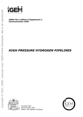 IGEM/TD/1 Edition 6 Supplement 2 - High Pressure Pipelines