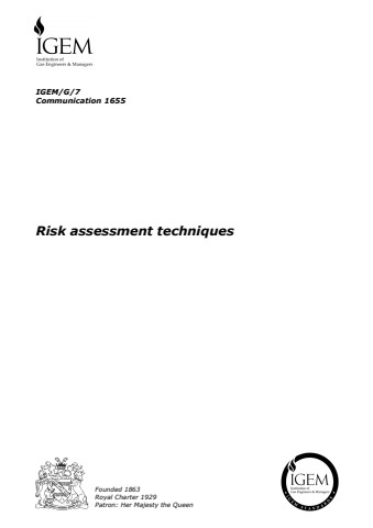 IGEM/G/7 - Risk assessment techniques