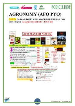 Agronomy-Soil.Sci-Horticulture objective AFO