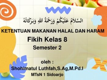 HALAL /HARAM? Hukum Islam tentang makanan dan minuman