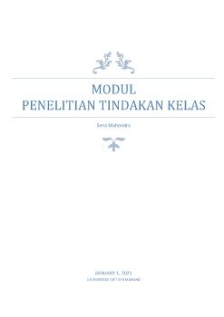MODUL                            penelitian tindakan kelas