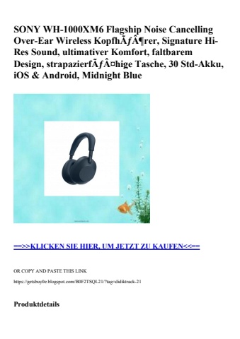 2561 sony wh-1000xm6 flagship noise cancelling over-ear wireless kopfhãƒâ¶rer  signature hi-res sound  u