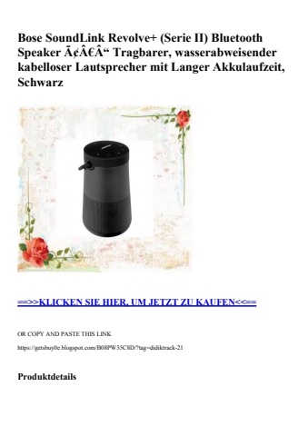 6667 bose soundlink revolve   serie ii  bluetooth speaker ã¢â€â“ tragbarer  wasserabweisender kabelloser