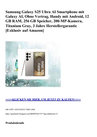 5425 samsung galaxy s25 ultra ai smartphone mit galaxy ai  ohne vertrag  handy mit android  12 gb ram  2