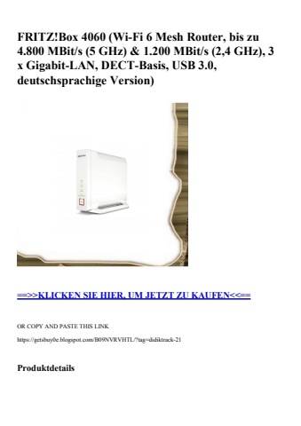 1938 fritz box 4060  wi-fi 6 mesh router  bis zu 4