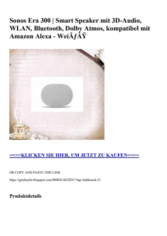 7387 sonos era 300   smart speaker mit 3d-audio  wlan  bluetooth  dolby atmos  kompatibel mit amazon ale