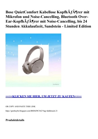 3880 bose quietcomfort kabellose kopfhãƒâ¶rer mit mikrofon und noise-cancelling  bluetooth over-ear-kopf