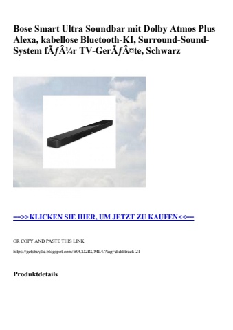 7394 bose smart ultra soundbar mit dolby atmos plus alexa  kabellose bluetooth-ki  surround-sound-system