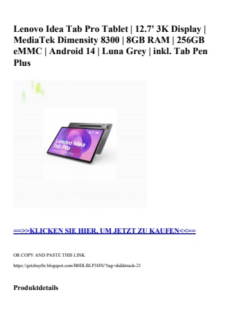 1130 lenovo idea tab pro tablet   12