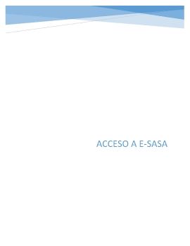 Acceso a e-sasa