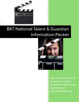 baby Kid TEEN Media Group National Guardian and Talent Informational Packet 2025 SAMPLE