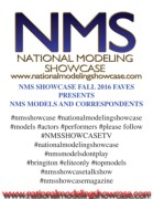 National Modeling Showcase Fall Faves 2016 Presents NMS Models and Correspondents