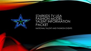 STARKIDS TV USA NATIONAL FASHION MODEL INFO PACK NATIONAL 2026