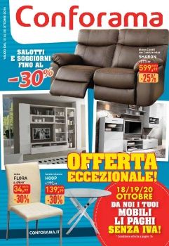 Volantino Conforama Italia Ottobre 2014