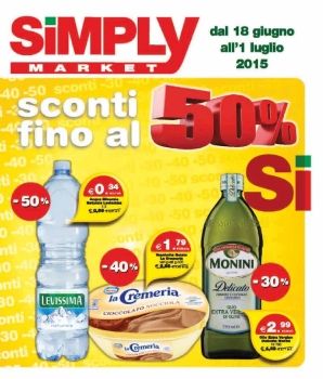 Volantino Simply Market Sicilia Fine Giugno 2015