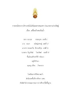 โครงงานคอมพิวเตอร์