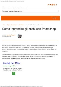 Come ingrandire gli occhi con Photoshop | Salvatore Aranzulla