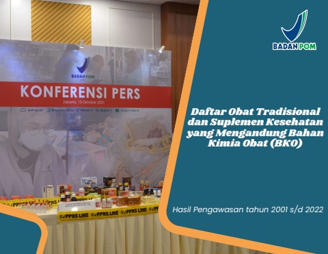 Daftar Obat Tradisional dan Suplemen Kesehatan mengandung BKO