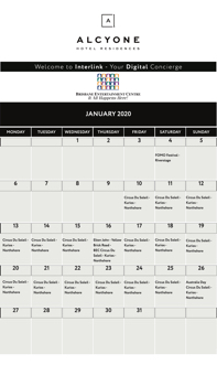 Alcoyne 2020 Calendar