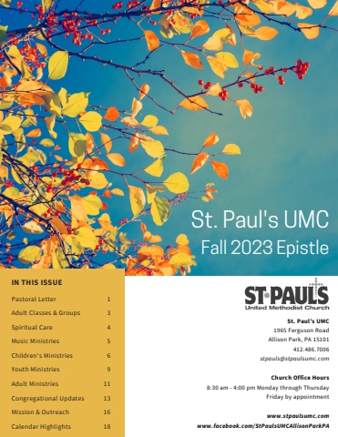 Fall Epistle 2023